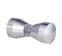 ZYFHYU Pomello for porta in vetro, in lega di alluminio e acciaio inossidabile, con vite, for cucina, bagno e doccia, ferramenta for la casa per box doccia, bagno con doccia(Color 1)