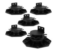 ZYFHYU Set di 5 supporti per terrazza regolabili in altezza, base di sollevamento del pavimento robusta per pavimentazione e basi (60 mm 5 pezzi)