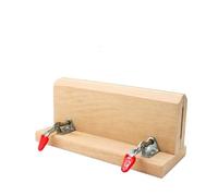 ZYFHYU Strumento di Cucitura a Mano for Artigianato in Pelle, Morsetto da Tavolo Orizzontale in Legno for Cintura in, Clip Fai Te, Cavallo, Pony per Cuciture in Pelle(Wood Clamp-4Pin)
