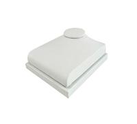 ZYFHYU Supporto per collane a Busto Espositore for Gioielli con Pendente e Collana, Modello Ritratto al Collo, espositore for vetrine di gioiellerie(White PU)