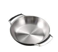 ZYFHYU Vassoio Multiuso in Acciaio Inossidabile Disco in acciaio inossidabile for torta da dessert, piatto for snack ristorante con riso al forno dorato per cucina, picnic(Color 5)