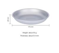 ZYFHYU Vassoio Multiuso in Acciaio Inossidabile Piatto rotondo da campeggio viaggio Stoviglie portatile for torta di frutta picnic per cucina, picnic(6.7 In)