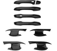 ZYftoi Maniglie esterne per porte automobilistiche Maniglia esterna sinistra per portiera auto in fibra di carbonio ABS, cornice della portiera per Kia per Niro