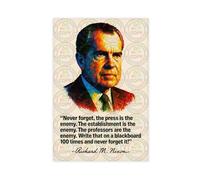 ZYGNBHL 37th US President Richard_M._Nixon Citazione Poster Camera da letto Canvas Decor Sport Paesaggio Ufficio Camera Decorazione Regalo Unframe 30,5 x 45,7 cm