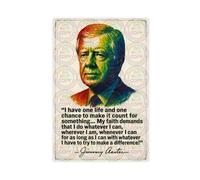 ZYGNBHL 39th US President Jimmy_Carter's Citazione Art Wall Decoration Poster Family Bar Restaurant Garage Cafe Art Sign Gift Unframe 61 x 91,4 cm