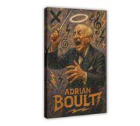 ZYGNBHL Direttore d'orchestra Adrian_Boult, poster su tela, decorazione da parete per camera da letto, ufficio, stanza, regalo, cornice 50,8 x 76,2 cm