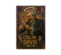 ZYGNBHL Direttore d'orchestra Colin_Davis, poster da parete per camera da letto, ufficio, stanza, regalo, senza cornice, 50,8 x 76,2 cm