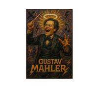 ZYGNBHL Direttore d'orchestra Gustav_Mahler Poster su tela per camera da letto, decorazione sportiva, paesaggio per ufficio, camera da letto, regalo, senza cornice, 30,5 x 45,7 cm