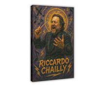 ZYGNBHL Direttore d'orchestra Riccardo_Chailly Poster da parete su tela per camera da letto, ufficio, cucina, decorazione, cornice regalo, 30,5 x 45,7 cm
