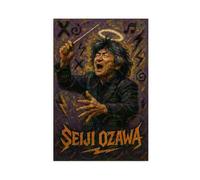 ZYGNBHL Direttore d'orchestra Seiji_Ozawa, poster su tela, decorazione per camera da letto, ufficio, stanza, regalo, senza cornice, 50,8 x 76,2 cm