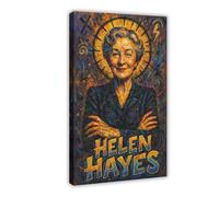 ZYGNBHL "Heaven Needs Humo" - Poster su tela della comica Helen_Hayes, decorazione per camera da letto, paesaggio sportivo, ufficio, stanza, regalo, cornice 50,8 x 76,2 cm