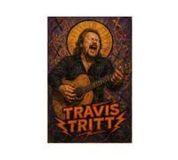 ZYGNBHL Poster artistico da parete con cantante country Travis_Tritt, su tela, decorazione per camera da letto, ufficio, cucina, regalo, senza cornice, 40,6 x 61 cm