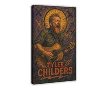 ZYGNBHL Poster artistico da parete su tela, motivo: cantante country Tyler_Childers, per l'estetica della stanza, 40,6 x 61 cm