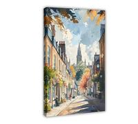 ZYGNBHL Poster artistico su tela Cirencester | City Introduction | Stampe artistiche da parete | Cornice 61 x 91,4 cm