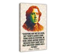 ZYGNBHL Poster con citazione dello scrittore Oscar Wilde per l'estetica della stanza, poster artistico da parete su tela e cornice 61 x 91,4 cm