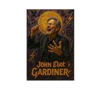 ZYGNBHL Poster con stampa artistica da parete su tela del direttore d'orchestra John_Eliot_Gardiner, per casa, scuola, ufficio, senza cornice, 50,8 x 76,2 cm