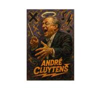 ZYGNBHL Poster da parete con direttore d'orchestra André_Cluytens su tela, decorazione per camera da letto, ufficio, cucina, regalo, senza cornice, 40,6 x 61 cm