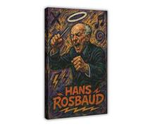 ZYGNBHL Poster da parete con direttore d'orchestra Hans_Rosbaud su tela, decorazione per camera da letto, ufficio, cucina, cornice regalo, 50,8 x 76,2 cm