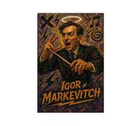ZYGNBHL Poster da parete su tela con direttore d'orchestra Igor_Markevitch, decorazione per camera da letto, ufficio, cucina, regalo, senza cornice, 50,8 x 76,2 cm