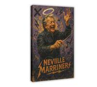 ZYGNBHL Poster decorativo artistico da parete con direttore d'orchestra Neville_Marriner, per bar, ristorante, garage, caffetteria, cornice regalo, 40,6 x 61 cm