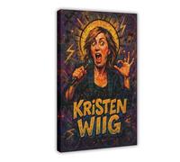 ZYGNBHL Poster della comica Kristen_Wiig, decorazione su tela, per camera da letto, sport, ufficio, stanza, regalo, cornice 50,8 x 76,2 cm