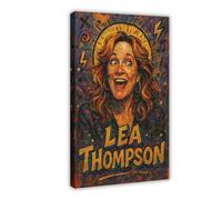 ZYGNBHL Poster della comica Lea_Thompson, decorazione per camera da letto, paesaggio sportivo, ufficio, stanza, regalo, cornice 50,8 x 76,2 cm