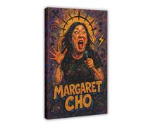 ZYGNBHL Poster della comica Margaret_Cho, decorazione su tela, per camera da letto, sport, ufficio, stanza, regalo, cornice 40,6 x 61 cm