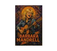ZYGNBHL Poster su tela con cantante country Barbara_Mandrell, decorazione per camera da letto, paesaggio sportivo, ufficio, stanza, regalo, senza cornice, 61 x 91,4 cm