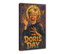 ZYGNBHL Poster su tela della serie "Heaven Needs Humo" - Comico Doris_Day, decorazione artistica da parete per camera da letto, ufficio, stanza, cornice regalo, 40,6 x 61 cm