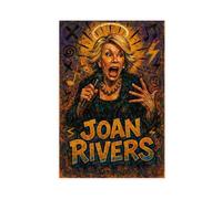 ZYGNBHL Poster su tela "Heaven Needs Humo" - Comico Joan_Rivers, decorazione per camera da letto, paesaggio sportivo, ufficio, stanza, regalo, senza cornice, 50,8 x 76,2 cm