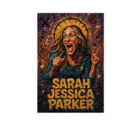 ZYGNBHL Stampa artistica da parete su tela con stampa comica Sarah_Jessica_Parker, per camera di ragazzi e adolescenti, 61 x 91,4 cm