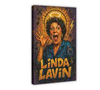 ZYGNBHL Stampa artistica da parete su tela della serie "Heaven Needs Humo" - Comica Linda_Lavin, per casa, scuola, ufficio, cornice decorativa, 50,8 x 76,2 cm