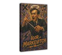 ZYGNBHL Stampa artistica da parete su tela per direttore d'orchestra Igor_Markevitch, per casa, scuola, ufficio, cornice decorativa, 40,6 x 61 cm