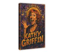 ZYGNBHL Stampa artistica su tela del comico Kathy_Griffin, poster artistico da parete con cornice decorativa moderna per camera da letto, 61 x 91,4 cm