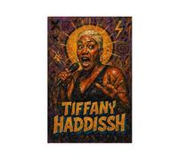 ZYGNBHL Stampa artistica su tela del comico Tiffany_Haddish e stampa artistica da parete moderna per la camera da letto della famiglia senza cornice, 40,6 x 61 cm