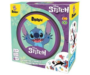 Zygomatic | Dobble Disney Stitch | Gioco di carte di osservazione e velocità per bambini e adulti | A partire da 6 anni | Da 2 a 8 giocatori | 15 minuti per partita | Multilingua (include spagnolo)