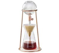ZYGPH Cold Brew Drip Tower, 600 ml di dripper per Cold Brew, Flusso d'Acqua Regolabile, Macchina per Cold Brew in Vetro Staccabile, Acciaio Inossidabile e Vetro borosilicato per casa e Ufficio (Oro)