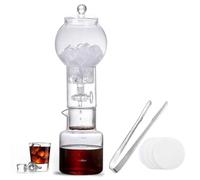ZYGPH Cold Brew Drip Tower, Macchina per caffè Freddo, Macchina per caffè Cold Brew Drip Tower, Macchina per caffè Cold Brew Slow Drip da 600 ml/20 oz (Trasparente)