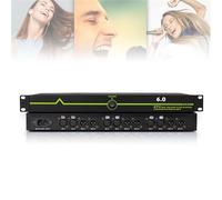 ZYGPH Soppressore di Feedback, Microfono Anti-ululato 6 in 6 out, variatore di frequenza, Anti-fischio Digitale di Livello 5, effettore KTV per palcoscenici, per palcoscenici, processore Audio