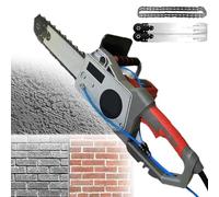 ZYGPH Tagliatrice elettrica a Catena diamantata per muri, Motosega Portatile, Motosega elettrica per Cemento con abbattimento della Polvere ad Acqua, Catene/Barra Guida per Granito, Cemento Armato