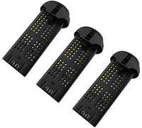 ZYGY 3PCS 3.7V 400mAh Batteria al Litio Batteria Drone per Syma X22 X22W RC Quadcopter Drone Batteria Ricambi Batteria UAV-Nero