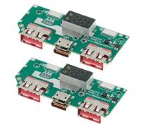 ZYHARUKO 2Pcs 5V 3A Display Digitale Moduli di Ricarica Veloce Scheda di Alimentazione IP5356 USB C USB PD2.0 Display Digitale di Ricarica