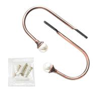 ZYHARUKO 2pcs Supporto Della Tenda Perla Appeso A Parete Gancio Europeo A Forma Di U Ganci Da Parete ZincAlloy Drapery Fibbia Hardware Ganci Ushaped