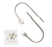 ZYHARUKO 2pcs Supporto Della Tenda Perla Appeso A Parete Gancio Europeo A Forma Di U Ganci Da Parete ZincAlloy Drapery Fibbia Hardware Ganci Ushaped