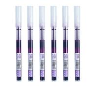 ZYHARUKO 6 pz/set di penne a sfera di rotolamento ad asciugatura rapida 0,5 mm gel liquidi diritti a punta fine per la scrittura
