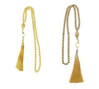 ZYHARUKO 6MM Tasbih Preghiera Perline Rotonde Bracciali Mohammed Rosario Bracciali Donne Uomini Perle Duranti Per Rosario Per Corda, Misura unica, come descritto