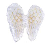 ZYHARUKO Ala in maschera Costume di Halloween Elfi Forniture decorative del partito per le vacanze Halloween Piuma d'Oro Angelo decorativo per il partito