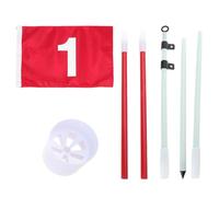 ZYHARUKO Bandiere portatili in nylon per mazze da golf con foro e bandierine verdi per il cortile del golf pin set