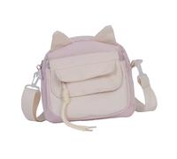 ZYHARUKO Borsa a tracolla in nylon contemporanea per le donne borse a tracolla con tracolla regolabile per lo shopping e l'evento sociale borsa morbida dell'orecchio dei gatti, B, One Size