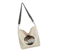 ZYHARUKO Borse a secchiello per le donne Borse a tracolla Borse in pelle Satchel Signore Frizioni Borse Casual Borsa a tracolla Borsa di paglia Borse a tracolla in tessuto, bianco, One Size